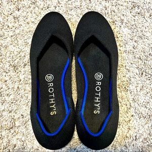 Rothy’s “The Flat”, Black, Size 9